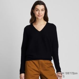 Uniqlo women 3D cotton cocoon sweater